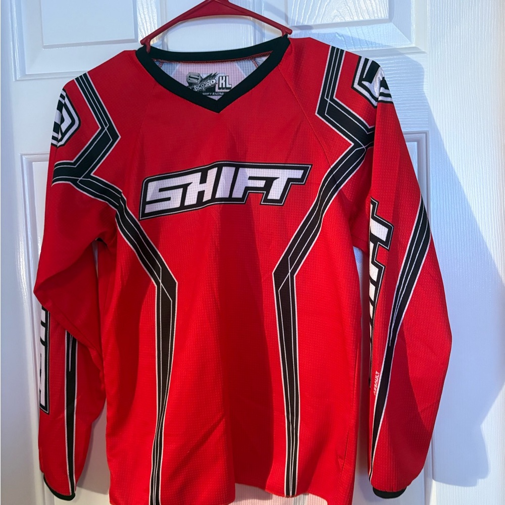 Shift Red and Black Racing Jersey